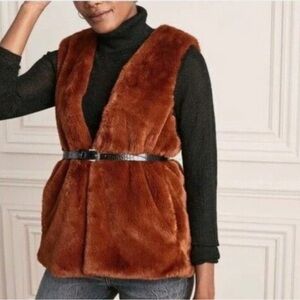 Stella & Dot Faux Fur Vest